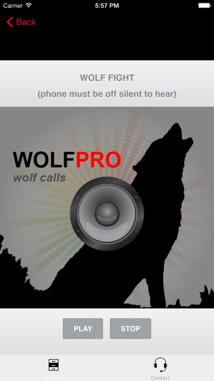 REAL Wolf Calls and Wolf Sounds for Wolf Hunting - BLUETOOTH COMPATIBLEi screenshot-0