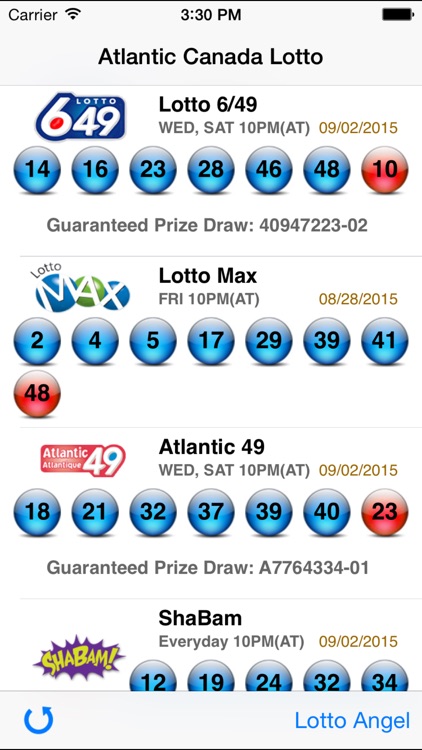 Atlantic Canada Lotto - Lotto Angel