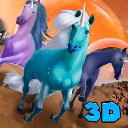 Magic Unicorn Survival Simulator 3D Full icon