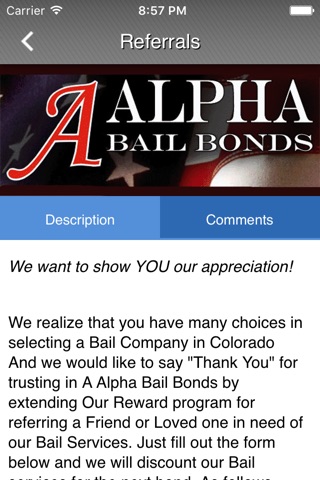 A Alpha Bail Bonds screenshot 2