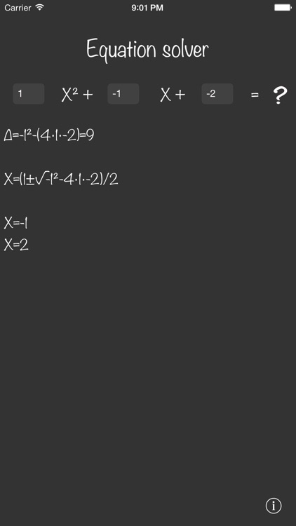 Equation solver +