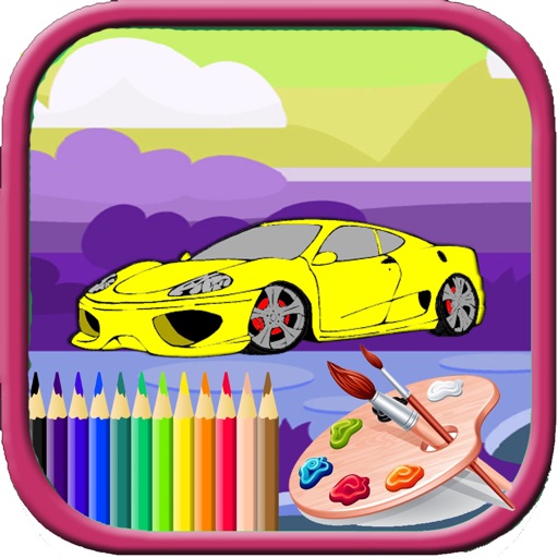 Paint For Kids Paint car Edition Icon