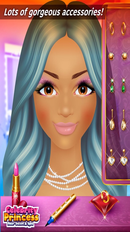 Celebrity Girls Princess Hair Salon Spa Free Dressup Games For