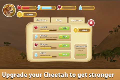 African Cheetah: Wild Animal Simulator 3D screenshot 3
