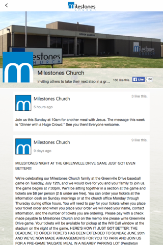 Milestones Church screenshot 2