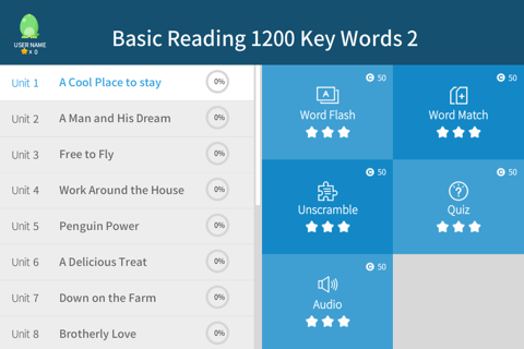 Basic Reading 1200 Key Words 2 screenshot 3