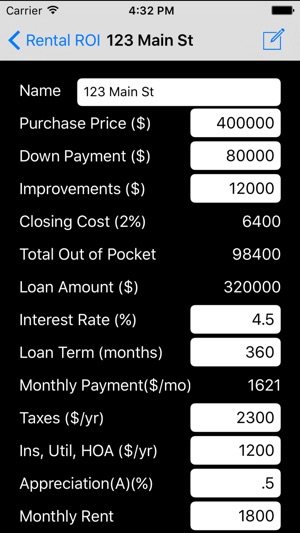 Rental ROI Plus(圖2)-速報App