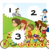 123 Bike Count-ing & Learn-ing Number-s To Ten! Great Kid-s Games