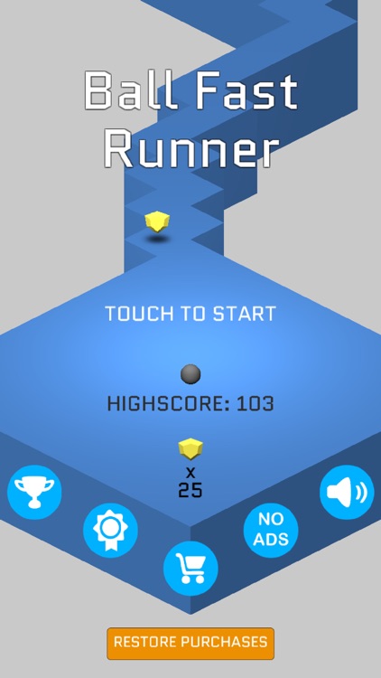 Ball Fast Runner - Collect Gem on the Route screenshot-3