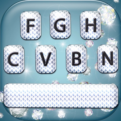 Diamond Keyboard Changer – Shiny Skins and Themes with Glitter Color Text Font.s iOS App