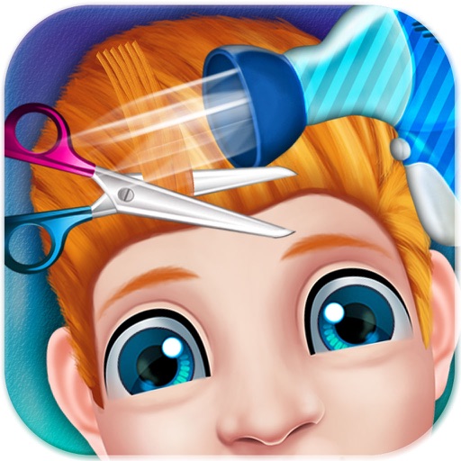 Kids hair Salon makeover and Dress up - barber shop - famous hair style game iOS App