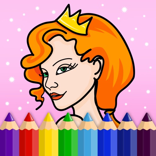 Princesses, Mermaids and Fairies - Coloring Book for Little Girls and Kids - Free Game iOS App