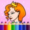 Princesses, Mermaids and Fairies - Coloring Book for Little Girls and Kids - Free Game