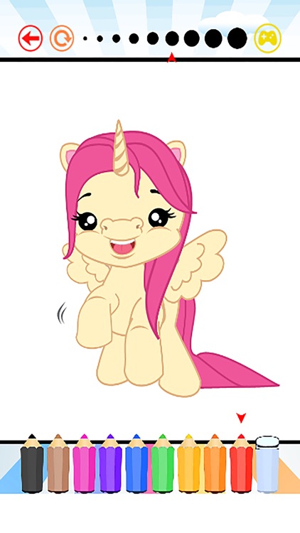 Pony Coloring Pages for Kids and Toddlers Free HD - All Pages Coloring and Painting Book Games