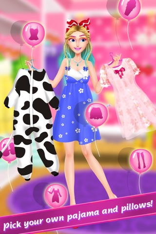 PJ Party Beauty Spa! BFF Sleepover Slumber Makeover Game for FREE screenshot 4