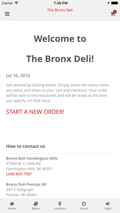 The Bronx Deli Online Ordering