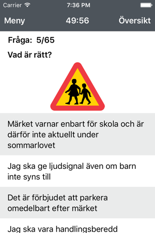 Körkortsfrågor för mc-kort - mc-jakten.se screenshot 4