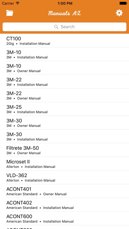 HVAC Thermostats by Manuals A to Z