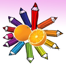Activities of Fruits Coloring Book - digital drawing and paint for kids