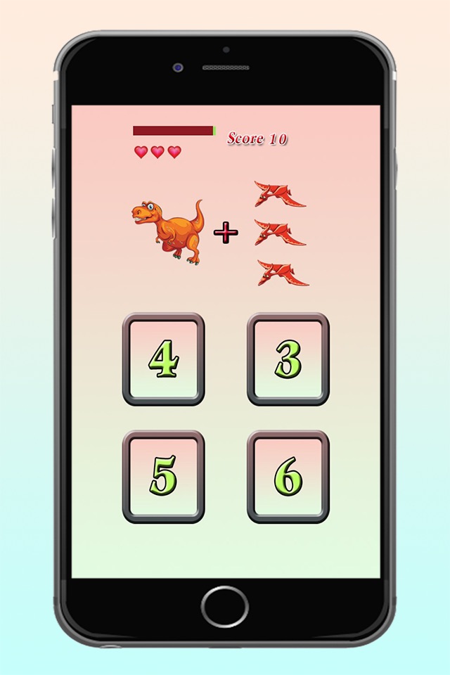 Kindergarten Math Addition Dinosaur World Quiz Worksheets Educational Puzzle Game is Fun for Kids screenshot 2