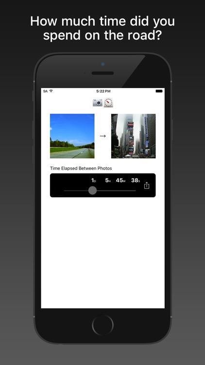 Photo Clock: calculate time between photos
