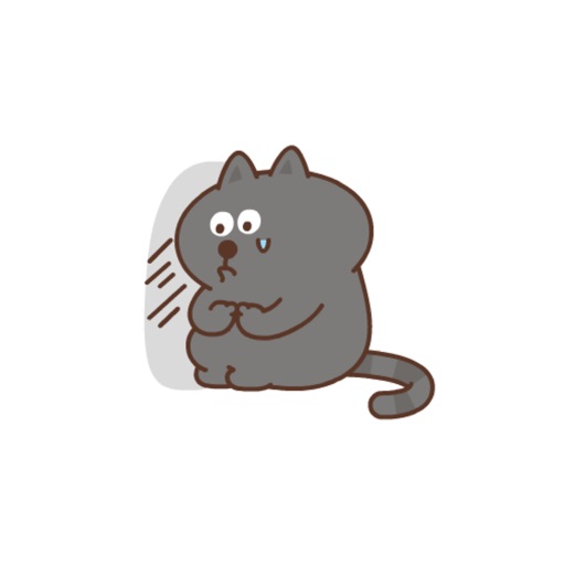 Animated Simon's Grey Cat Stickers icon