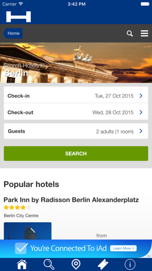 柏林對於今晚與地圖和旅行遊覽比較和預訂酒店