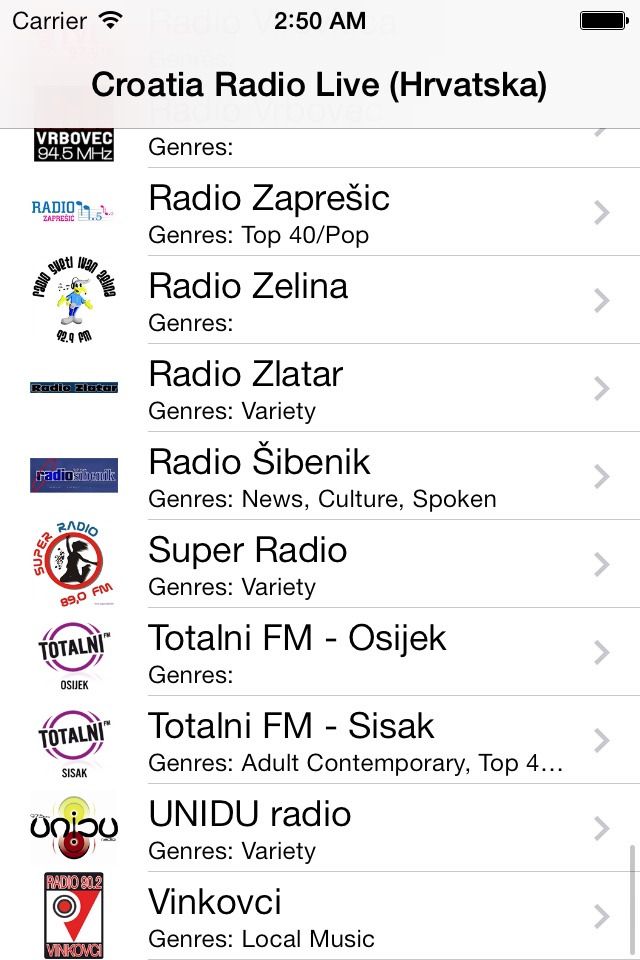 Croatia Radio Live Player (Hrvatska / hrvatski) screenshot 2