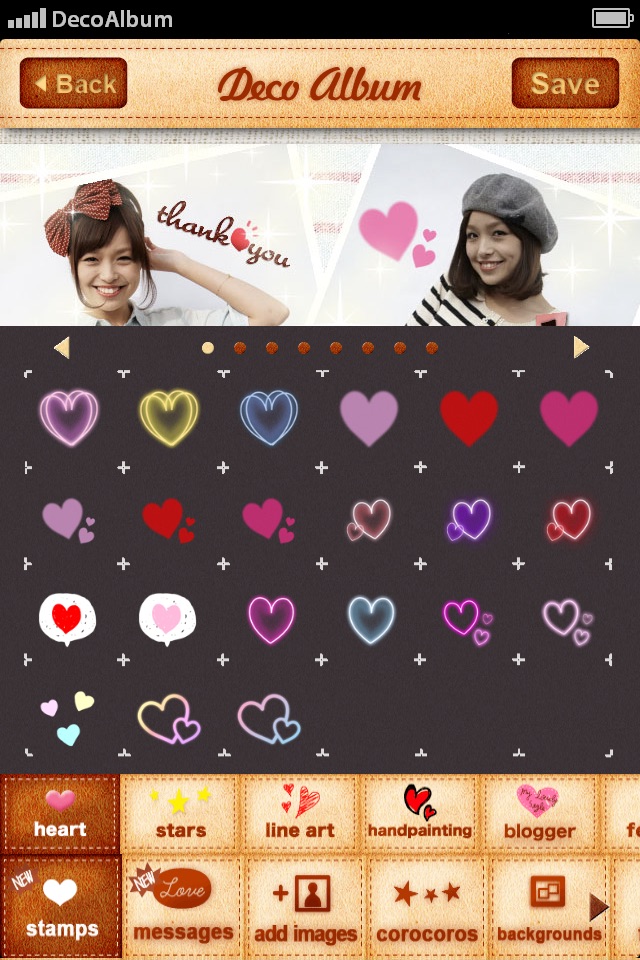 DecoAlbum, Japanese photo collage diary app screenshot 4