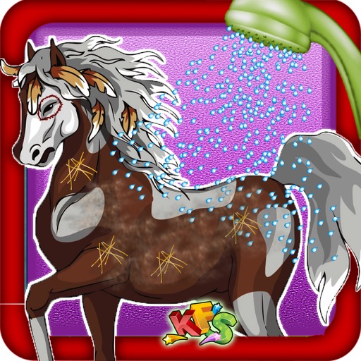 Horse Care & Grooming – Pet cleaning fun for kids