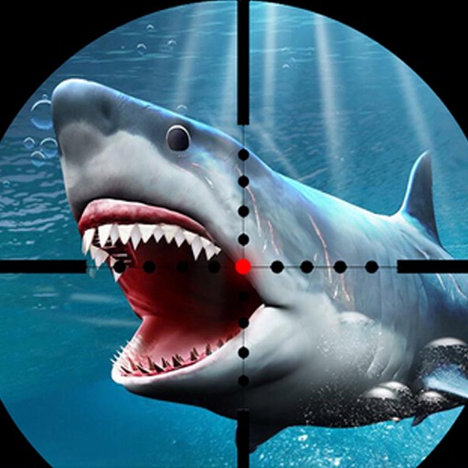 Shark Spear-Fishing Great White Fish hunting games Icon