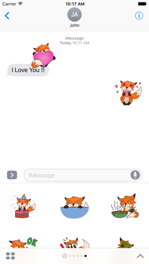 Fox Cute Sticker For iMessages(圖4)-速報App