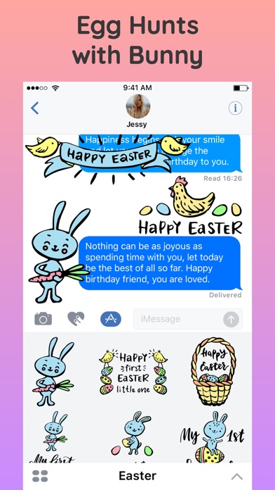 Happy Easter Bunny & Egg Emoji screenshot 2