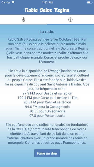 Radio Salve Regina screenshot 2