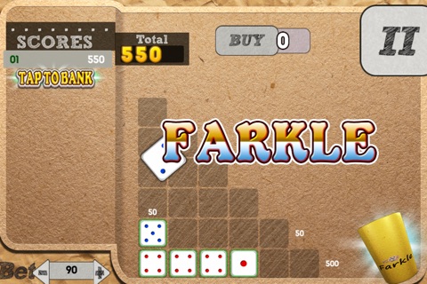 Score Straight 6 Farkle Dice Pro - win virtual gambling chips screenshot 2