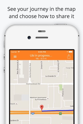 Ubi - Share your journeys screenshot 2