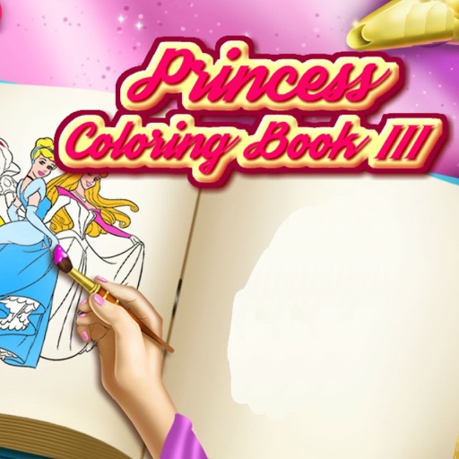 Princess Coloring Book 3 - Color fun iOS App