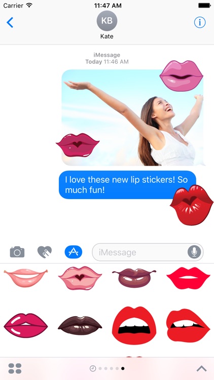 Lip Service Stickers - Kisses, Smiles and More!