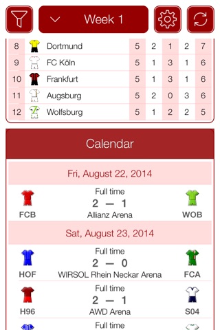 Deutsche Fußball 2012-2013 - Mobile Match Centre screenshot 2