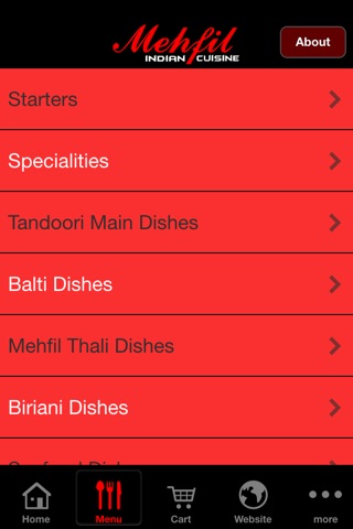 Mehfil Indian Cuisine screenshot 2