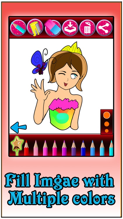 Princess Coloring Book For Kids & Adults