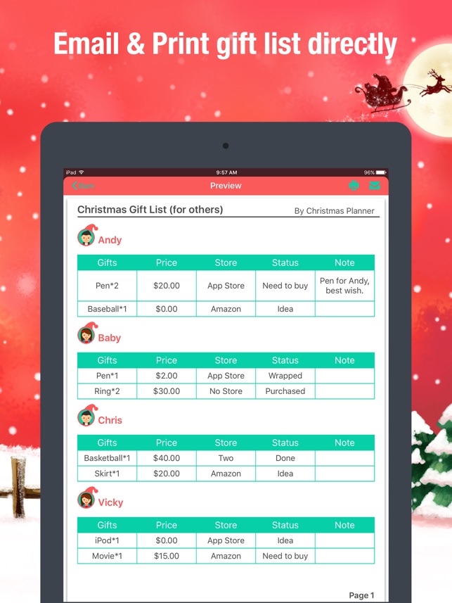 christmas planner gifts manager shopping list on the app store christmas planner gifts manager shopping list on the app store