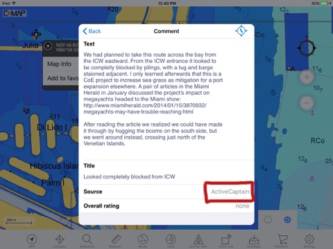 C-MAP Plan2Nav screenshot 2