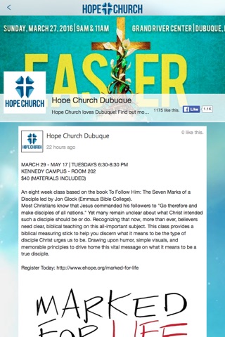 Hope Church Dubuque screenshot 2