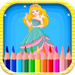 Princess Coloring Book for Girls - Learn to Color Cinderella