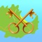 Take a journey to find the lost keys, using named squares or coordinates