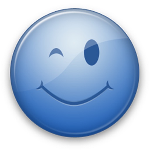 Blue Emoticon icon