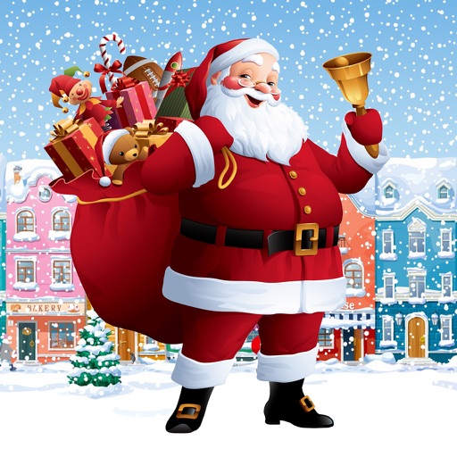 Christmas Gift Magic: Flying Santa Claus Icon
