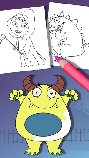 Halloween coloring pages – Paint monsters & zombie(圖4)-速報App