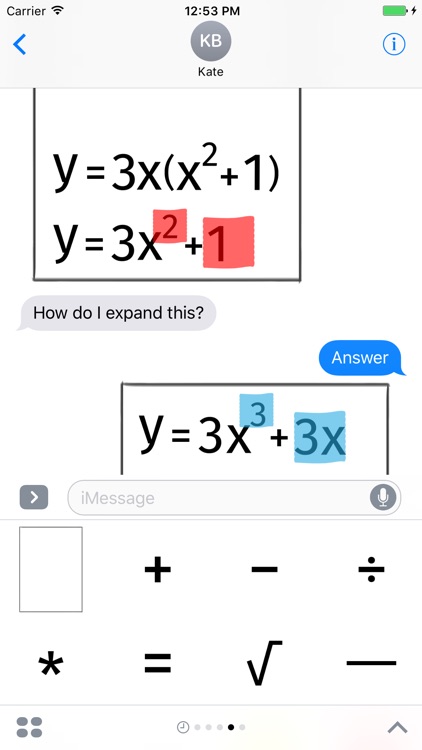 Math study sticker maker - stickers for iMessage